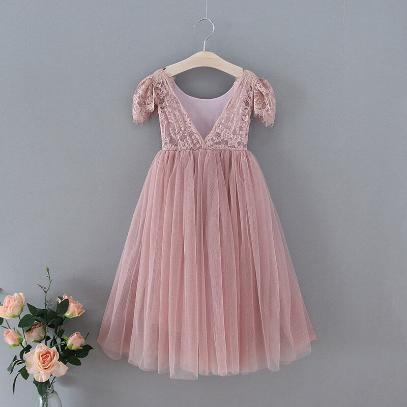 rear dusty rose dress