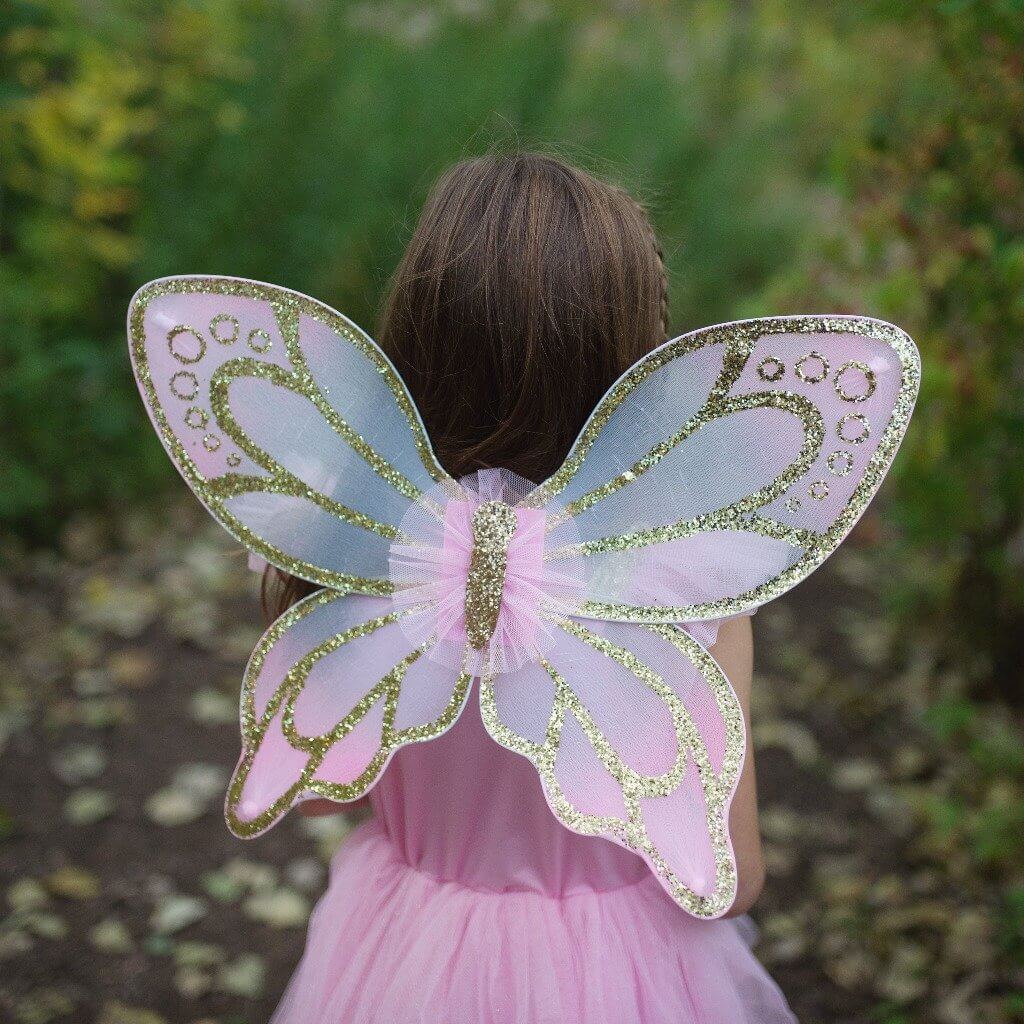 Gold and Pink Butterfly Fairy Dress | The Fairy Princess The Fairy Princess Gold and Pink Butterfly Fairy Dress | The Fairy Princess The Fairy Princess
