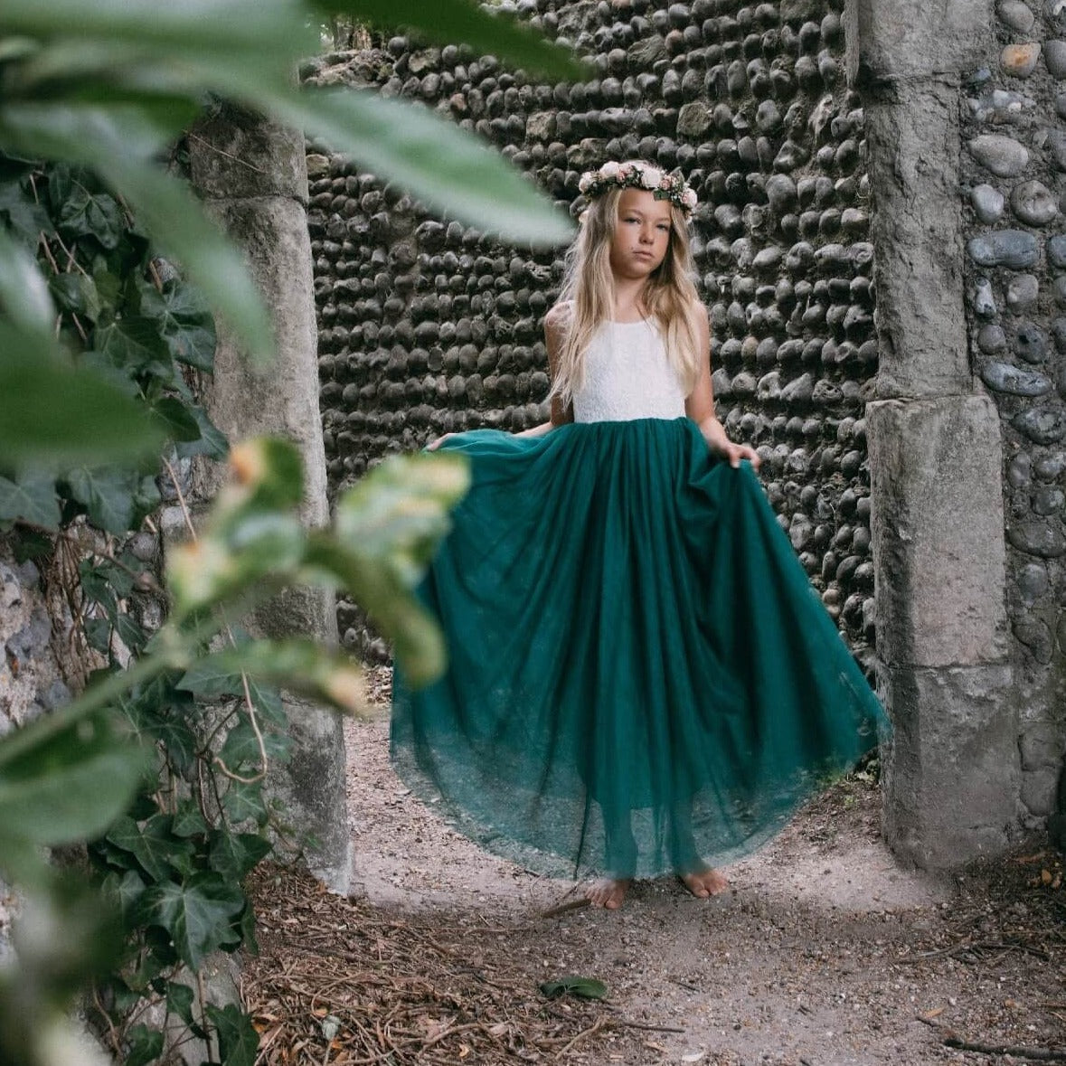 Bohemian Flower Girl Dress | Green | The Fairy Princess The Fairy Princess Bohemian Flower Girl Dress | Green | The Fairy Princess The Fairy Princess