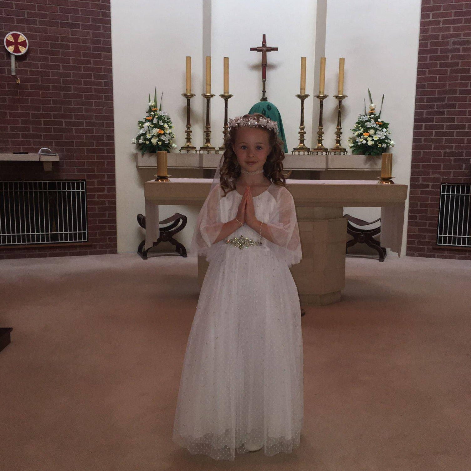 Young girl at communion