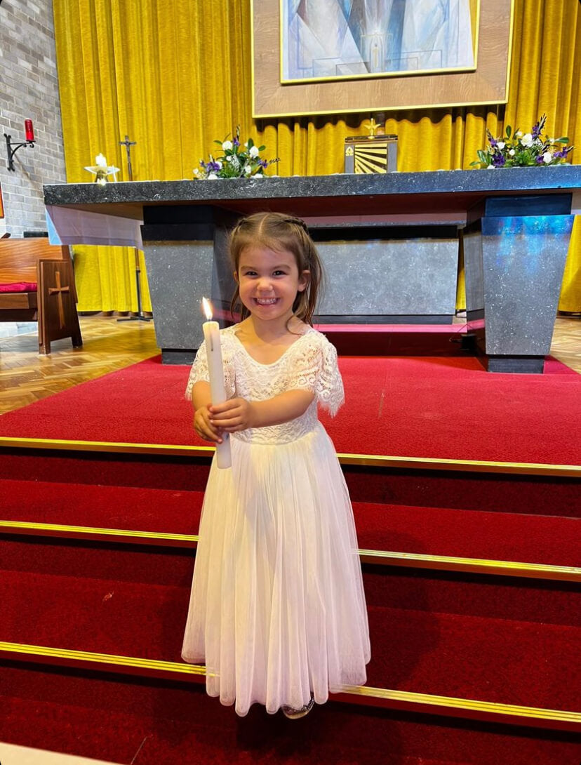 Young child at communion