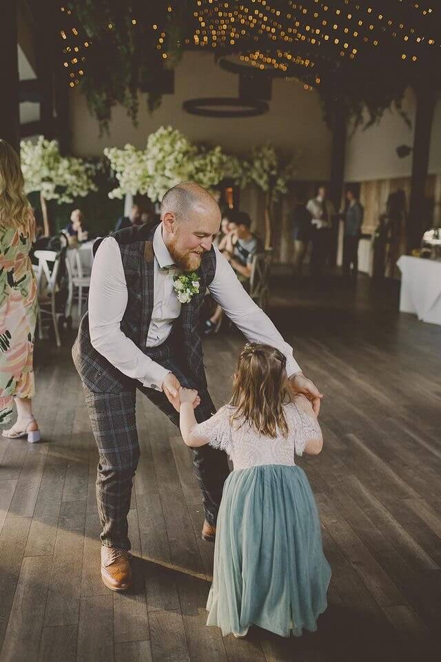 Daddy and daughter dancing