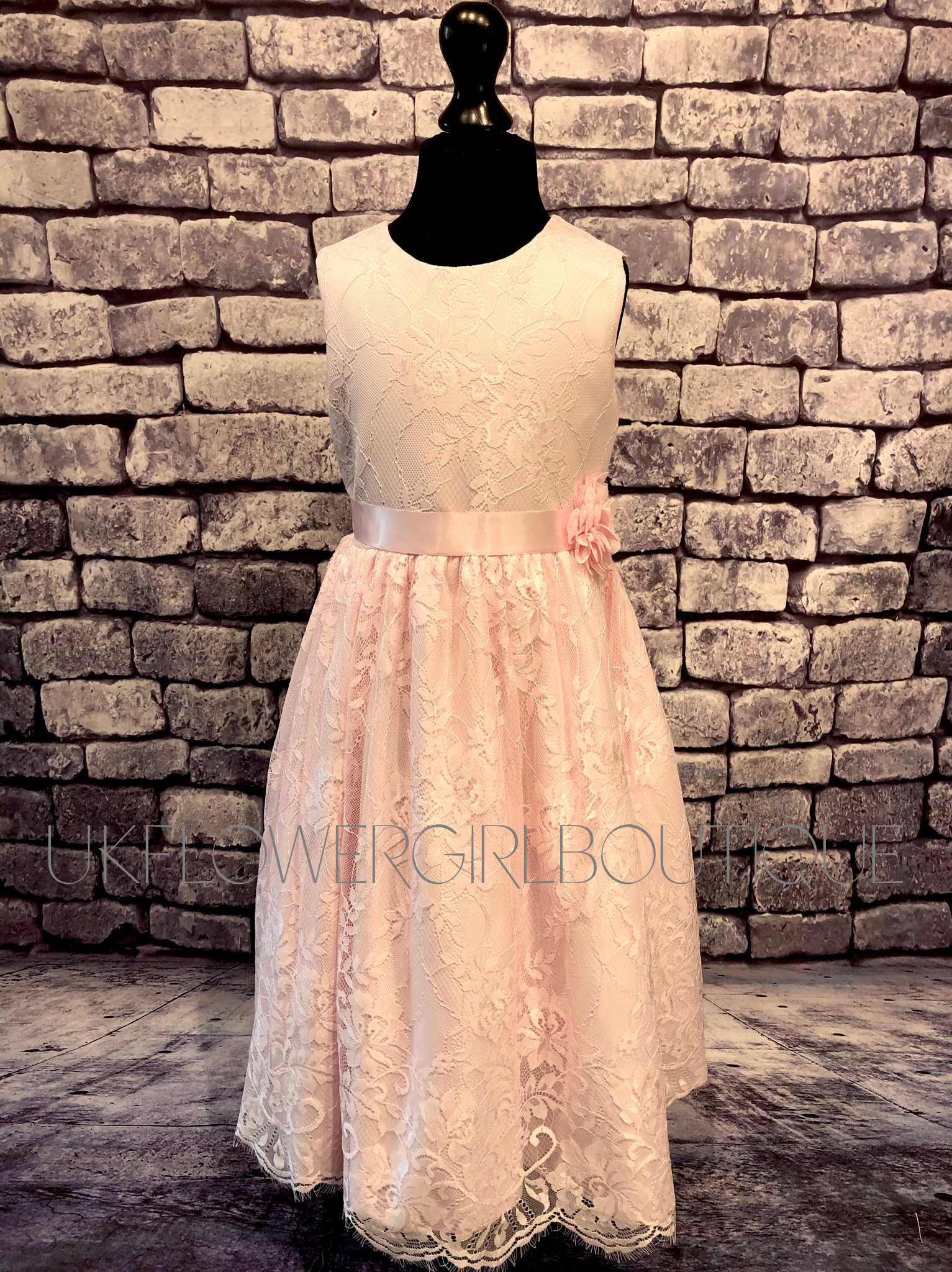 Lilliana Dress - Sugar Pink - UK Flower Girl Boutique