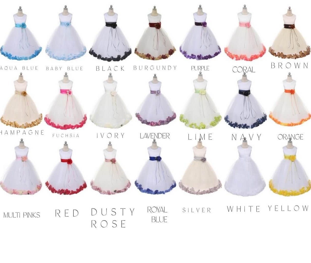 Colour Options for Bridal Ivory Kenza Dress