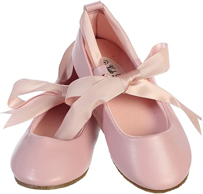 Baby Ballerina Ribbon Shoes - Pink