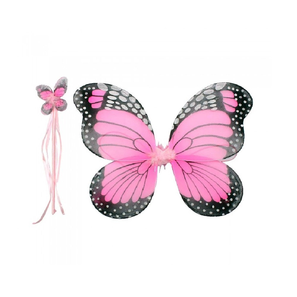 Spotty Butterfly Wings & Wand Set