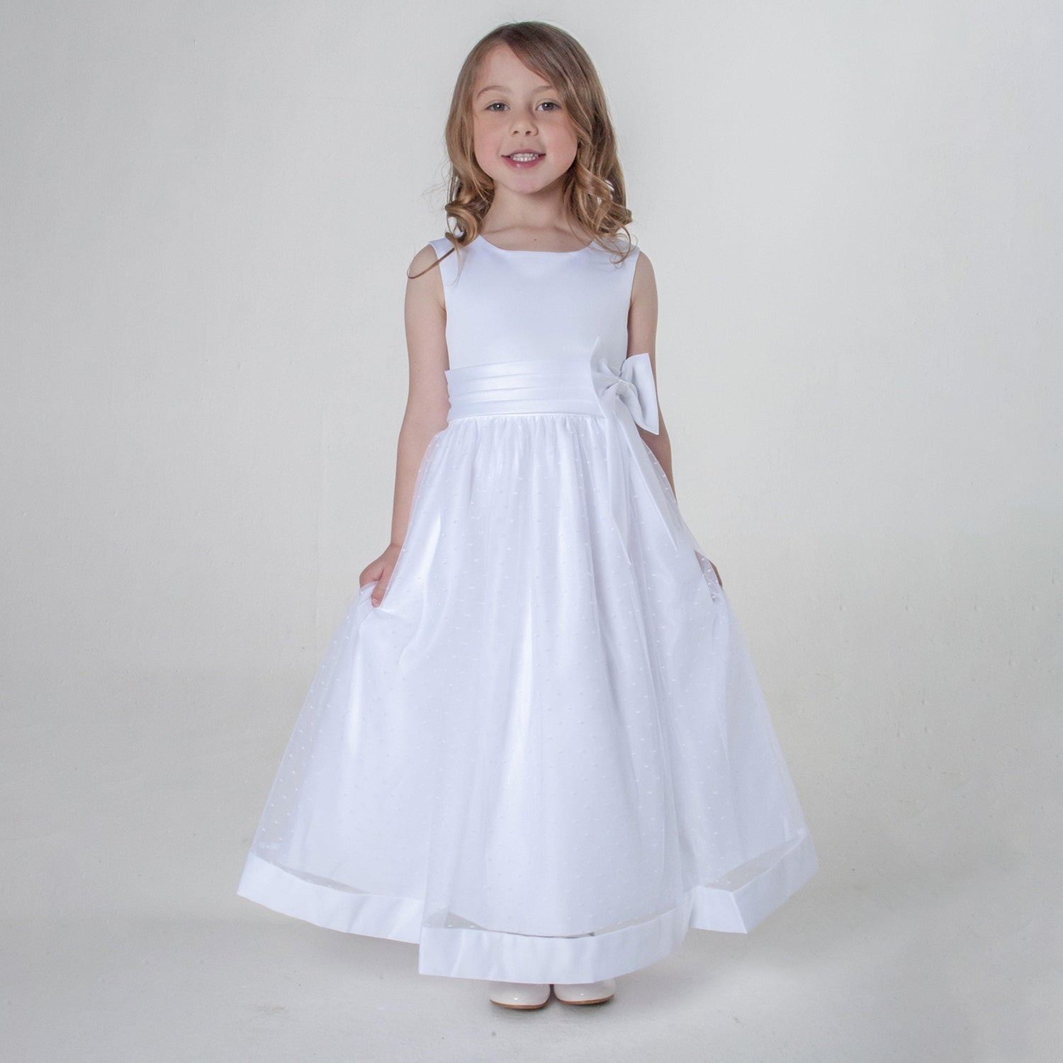Grace Dress - White - UK Flower Girl Boutique